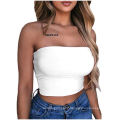 Sexy Women Chest Wrap Crop Top Neon Solid Color Strapless Tops Seamless Wireless Bandeau Bra Tube Top